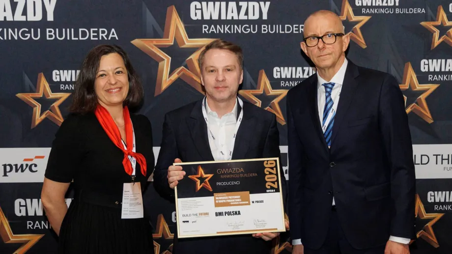 Gwiazda Rankingu Buildera 2026 – Wręczenie nagrody dla BMI Polska