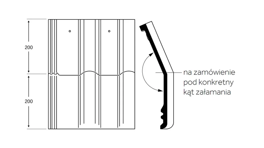 Betonowa dachówka mansardowa - wymiary