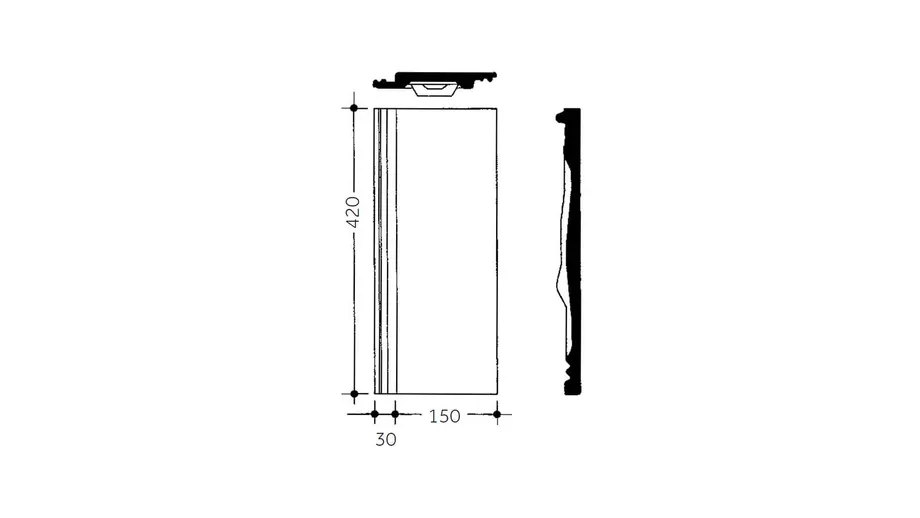 Betonowa dachówka połówkowa - wymiary