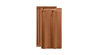 Dachówka ceramiczna Braas Granat 13V, kolor miedziany