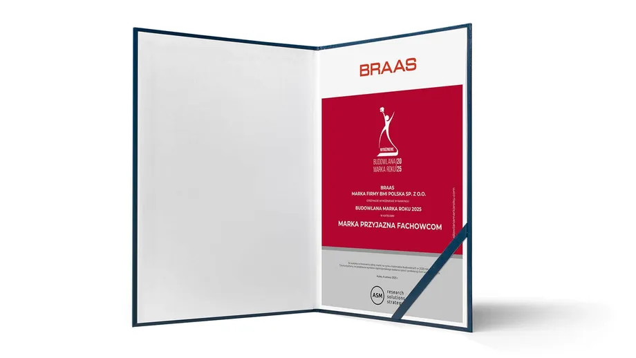 Nagroda Braas „Marka Przyjazna Fachowcom” – Złota Budowlana Marka Roku 2025