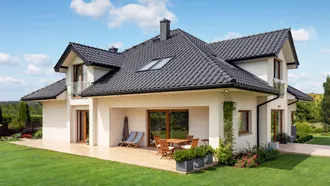Dachówka holenderka Rubin 9V Braas w kolorze Antracytowym