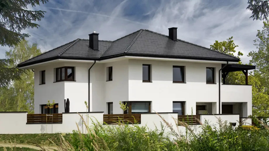 Dachówki betonowe Braas są wysoce odporne na warunki atmosferyczne